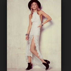 Free People Jen Pirate Booty lace maxi dress.